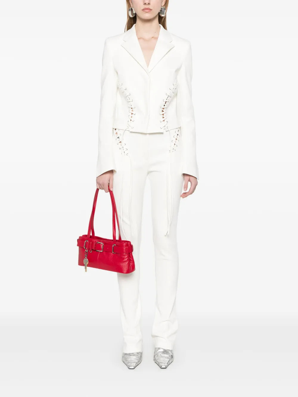 Eyelet-Detail Trousers