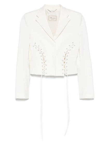 Lace-Up Detail Jacket