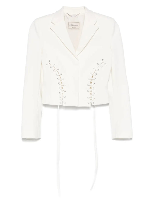 Lace-Up Detail Jacket