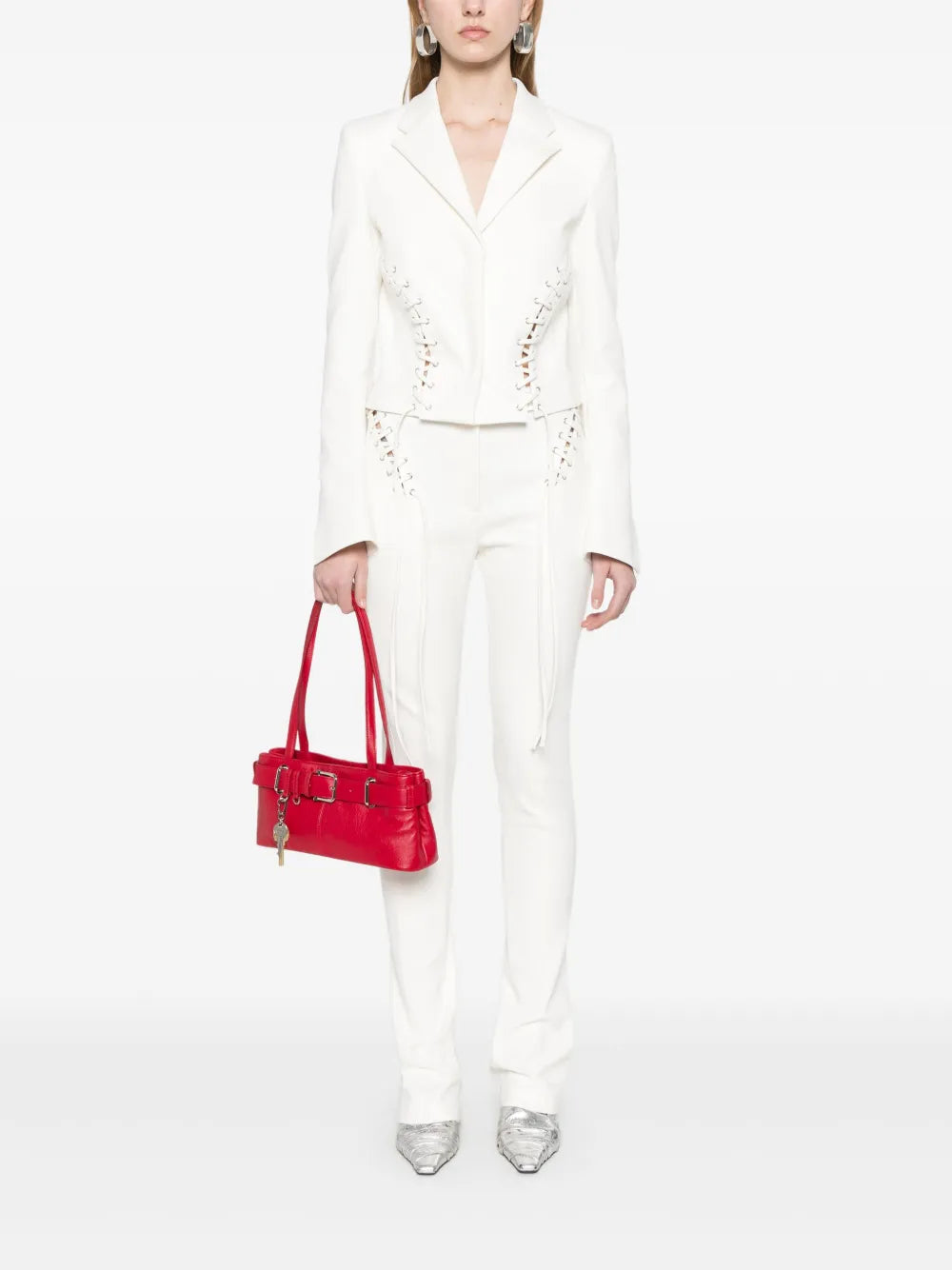 Lace-Up Detail Jacket