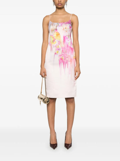 Floral-Print Midi Dress