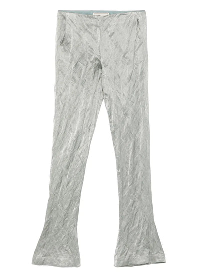 Crinkled-Satin Trousers