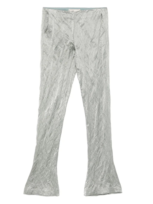 Crinkled-Satin Trousers