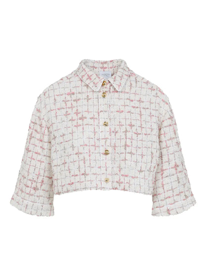 Silk Cropped Shirt