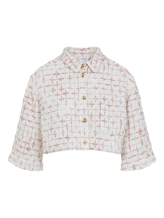 Silk Cropped Shirt