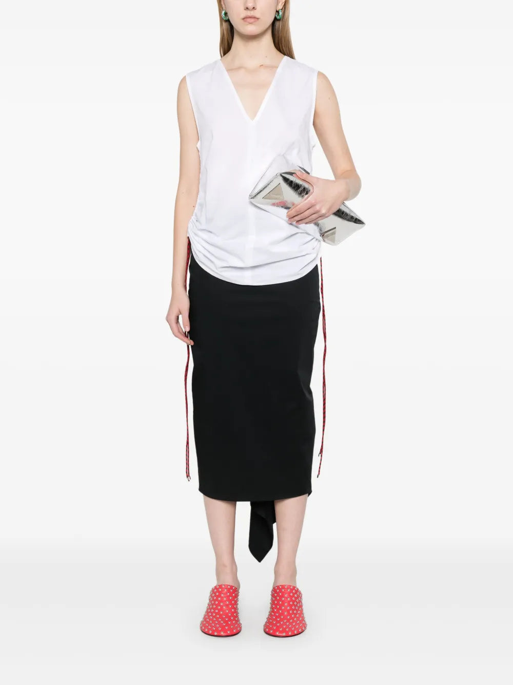 Poplin Midi Skirt