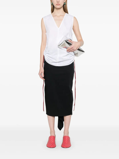 Poplin Midi Skirt