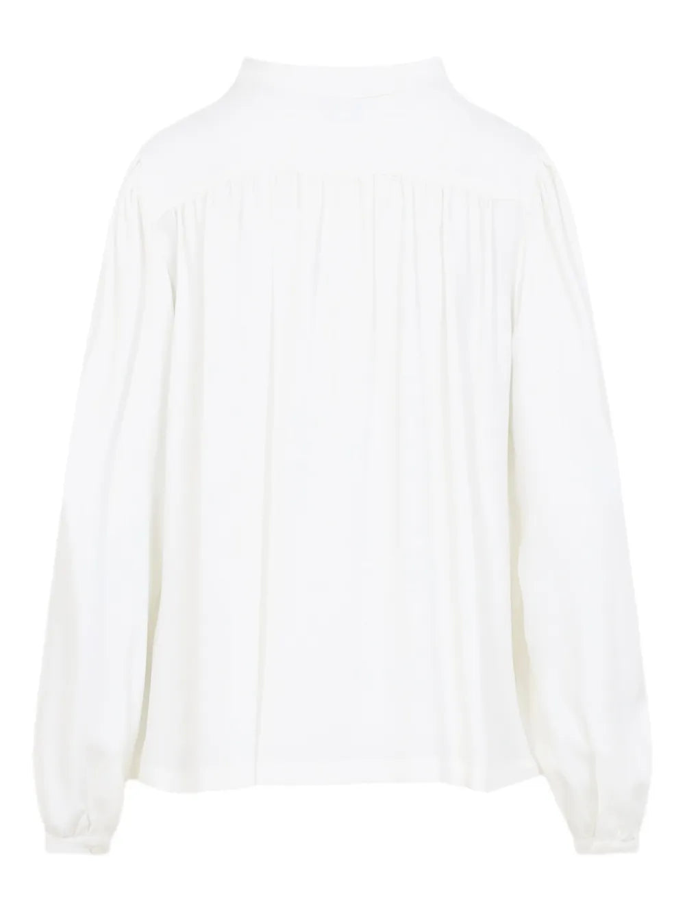 Pussy Bow-Collar Blouse
