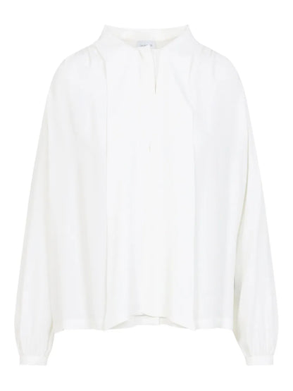 Pussy Bow-Collar Blouse