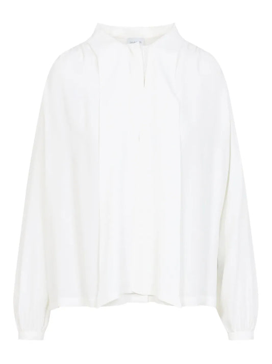 Pussy Bow-Collar Blouse