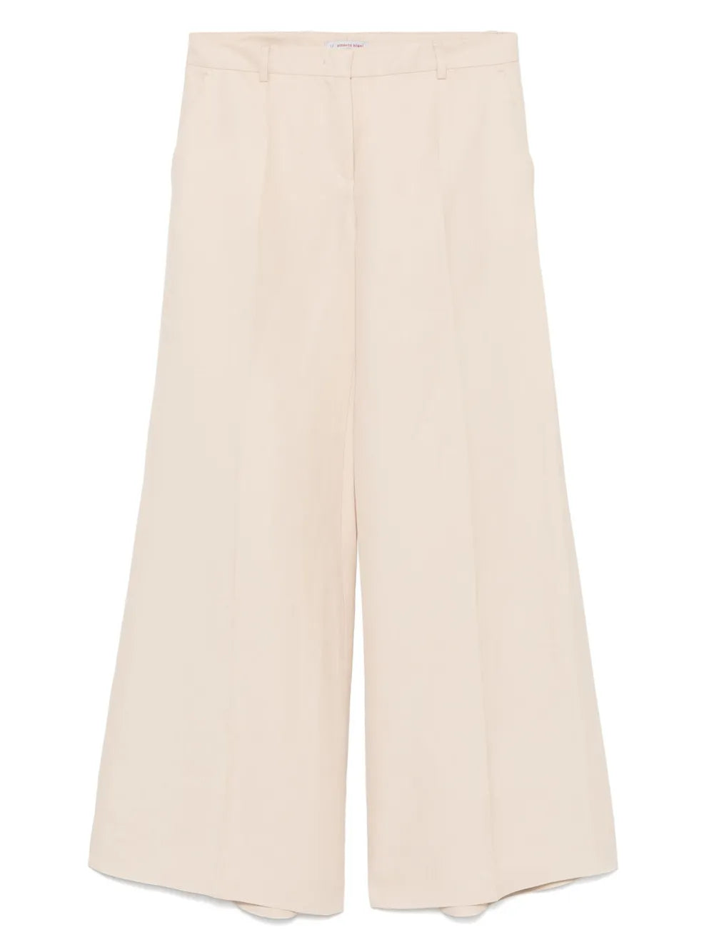 Slub-Textured Palazzo Pants