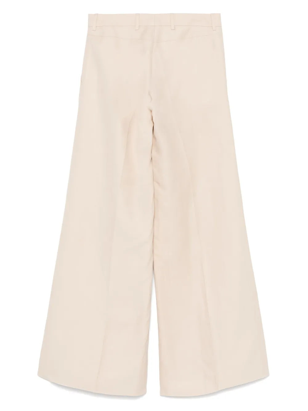 Slub-Textured Palazzo Pants