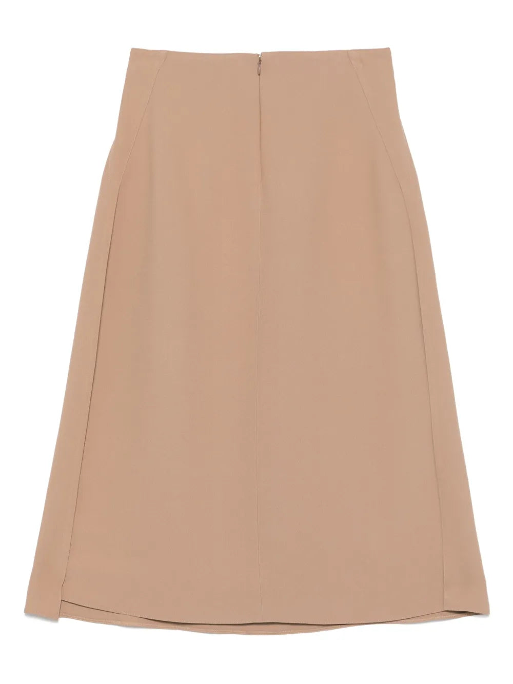 Slit-Detail Midi Skirt