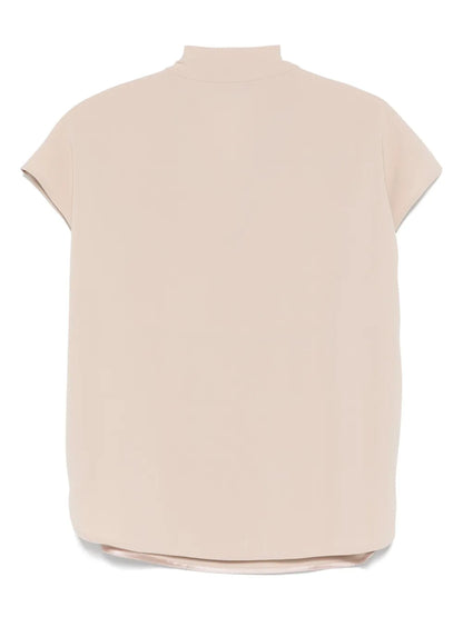 Pussy Bow-Collar Blouse