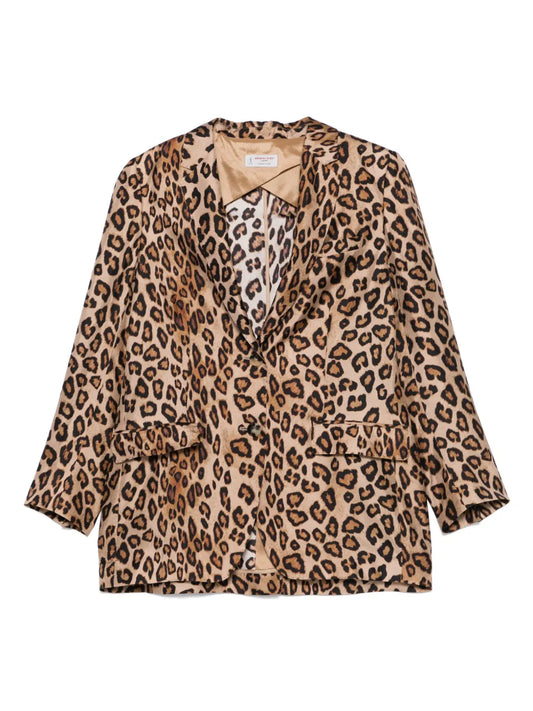 Leopard-Print Blazer