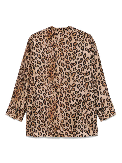 Leopard-Print Blazer