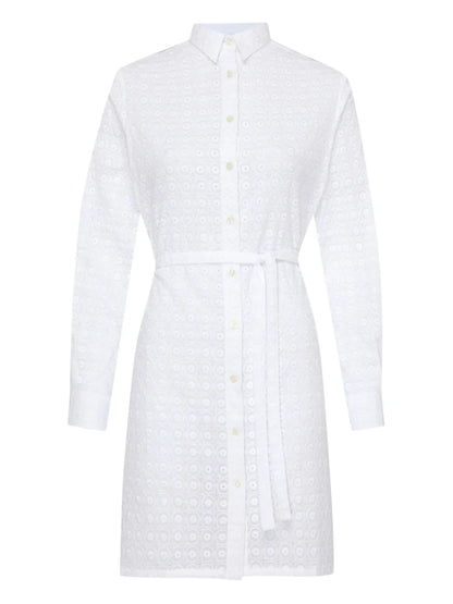Broderie-Anglaise Midi Dress