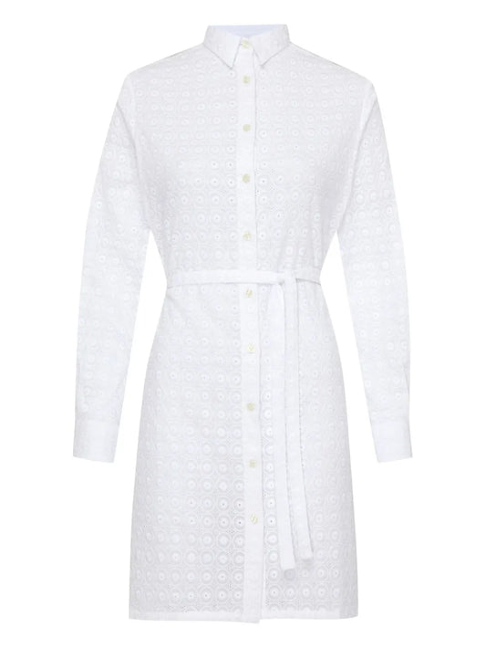 Broderie-Anglaise Midi Dress