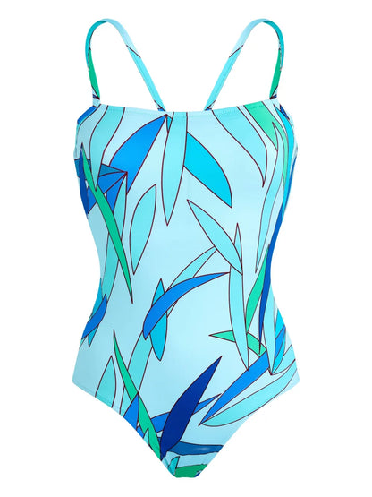 Abstract-Pattern Swimsuit