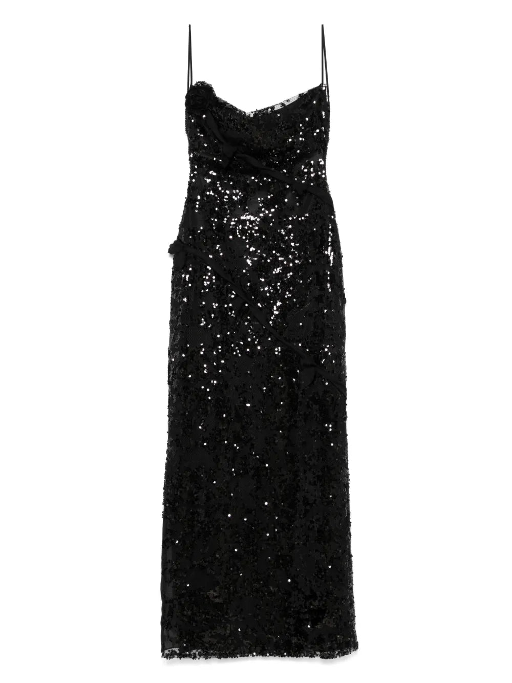 Sequin-Embellished Maxi Dress