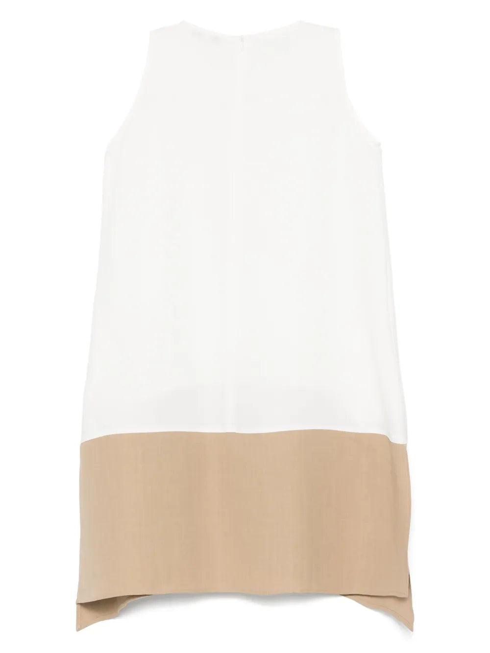 Contrast-Panel Mini Dress