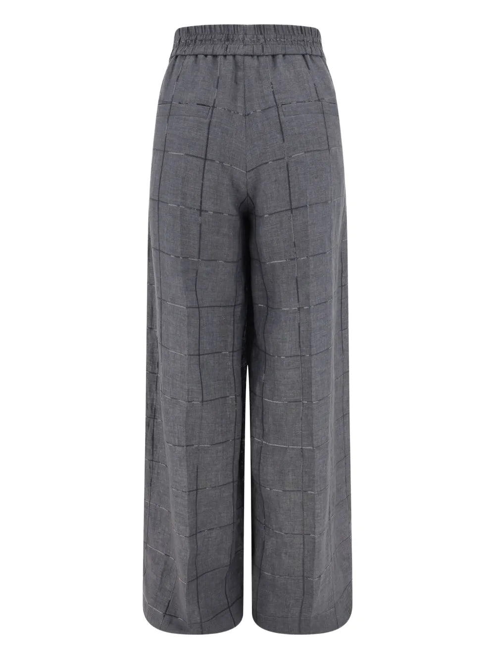 Checked Palazzo Trousers