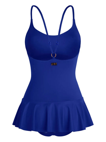 Ruffle-Detailing Swimsuit