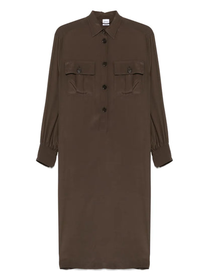 Crepe Midi Dress