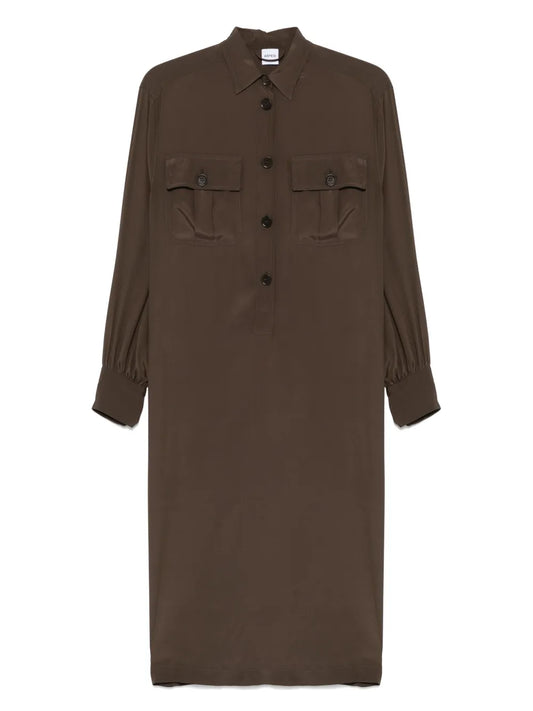 Crepe Midi Dress