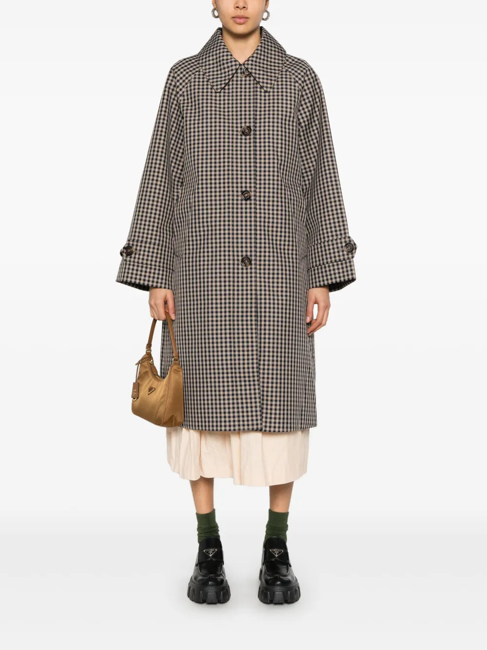 Nadine Checked Showerproof Coat