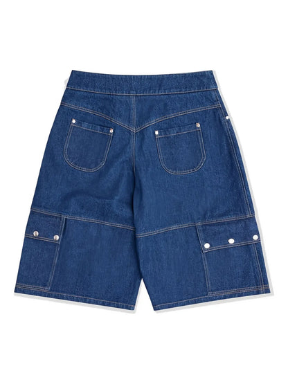 Low-Rise Denim Shorts