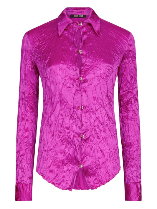 Crinkle Silk Shirt