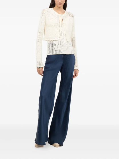 Cropped Knitted Cardigan
