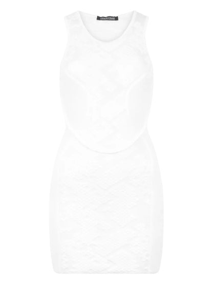 Patterned-Jacquard Mini Dress