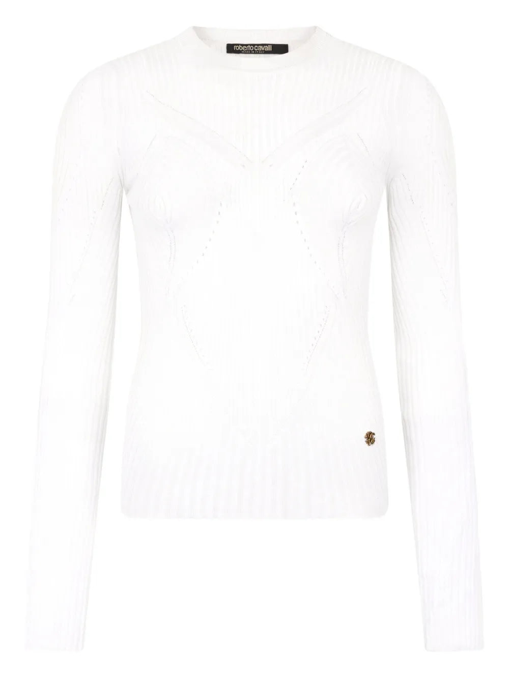 Openwork Rib-Knit Sweater