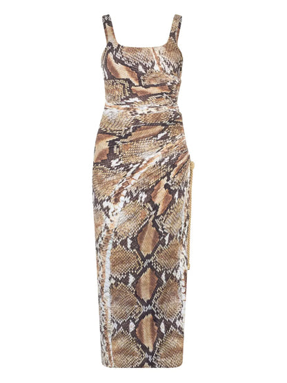 Python-Print Midi Dress