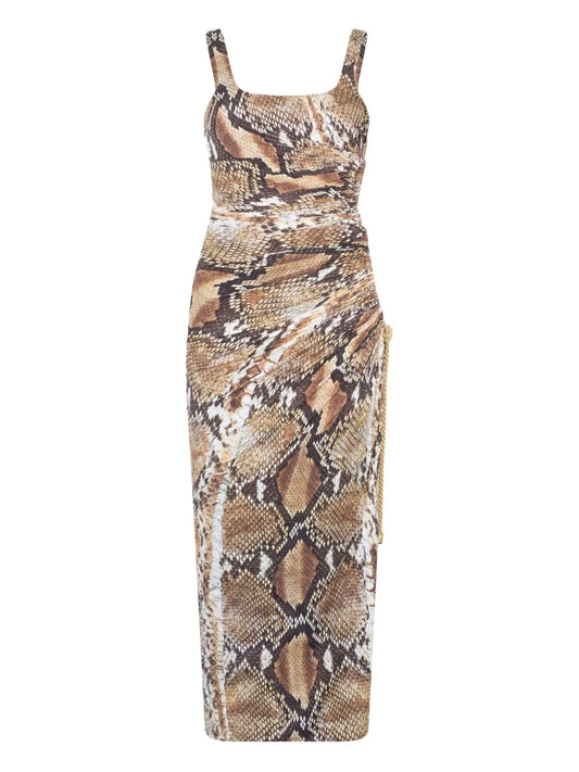 Python-Print Midi Dress