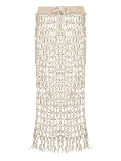 Crochet-Knit Skirt