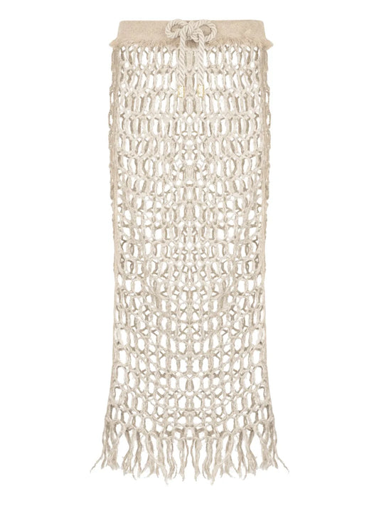 Crochet-Knit Skirt