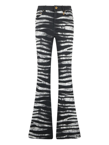 Zebra-Print Jeans