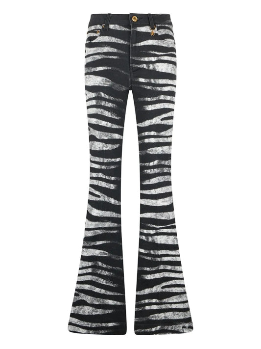 Zebra-Print Jeans