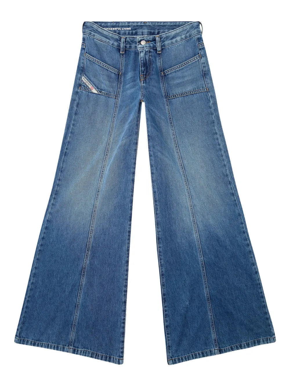 D-Akii Wide-Leg Denim Jeans