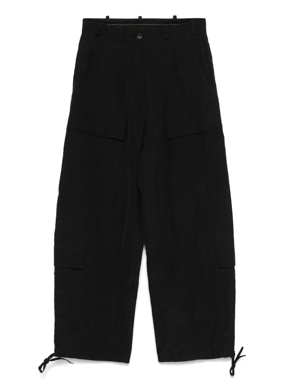 Drawstring-Ankle Cargo Pants