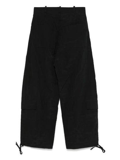 Drawstring-Ankle Cargo Pants