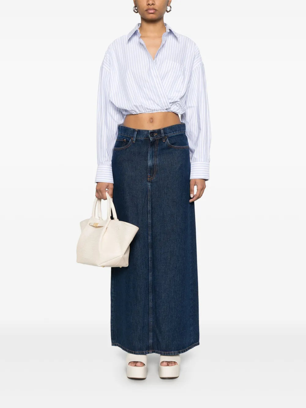 Denim Maxi Skirt