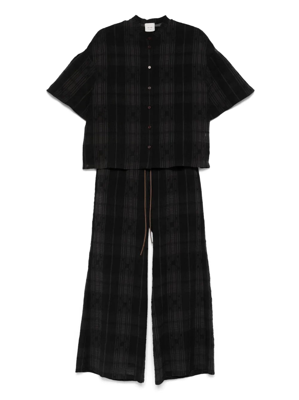 Textured Trousers Set