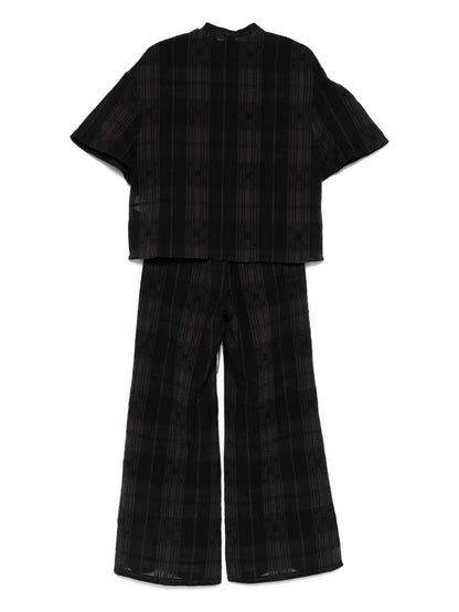 Textured Trousers Set