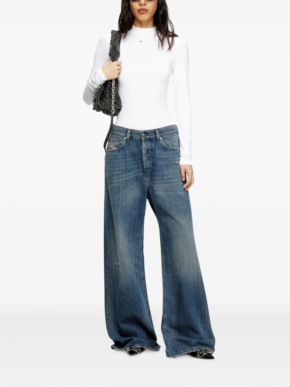 1996 D-Sire Wide-Leg Denim Jeans