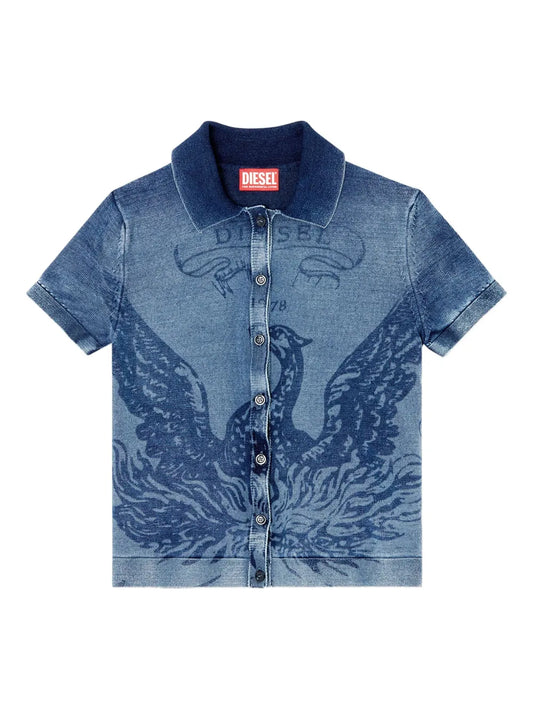 M-Fenny Denim Short-Sleeve Shirt