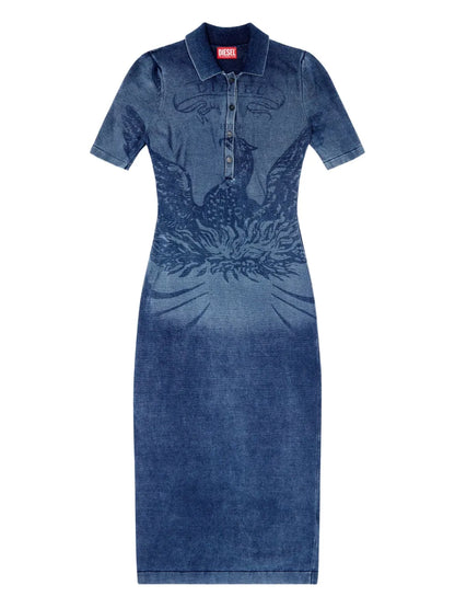 M-Fenny Denim Button-Up Dress